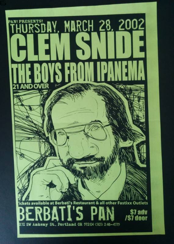 Clem Snide Portland