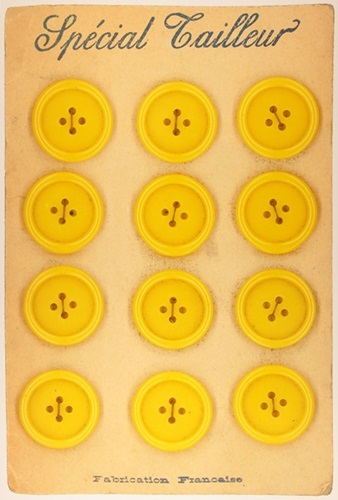 Found Art: Yellow Buttons