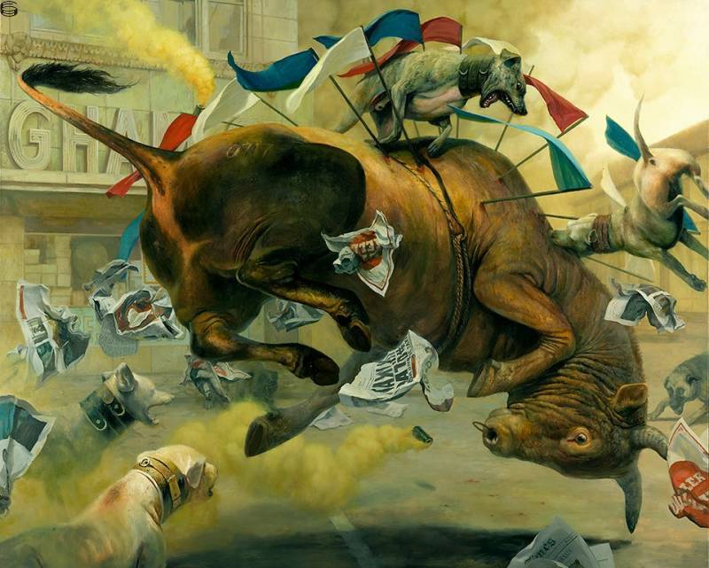 Martin Wittfooth - Conquest