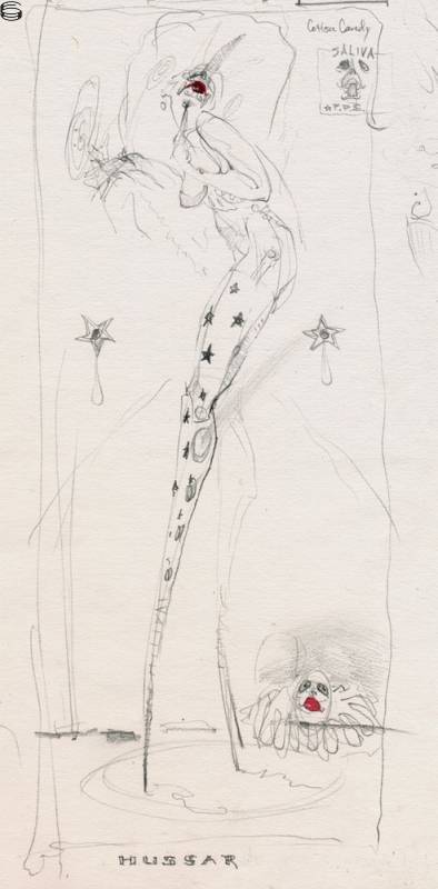 Michael Hussar - Cotton Candy Saliva Concept Sketch