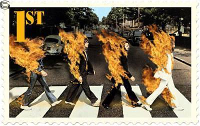 James Cauty - Abbey Road 1st Class Beatles Immolation 06