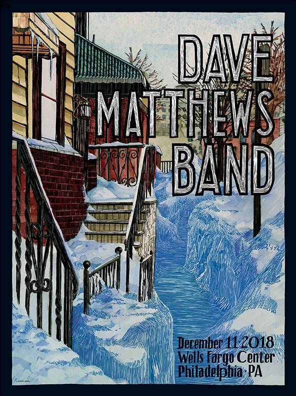 Landland - Dave Matthews Band Philadelphia - Show Edition