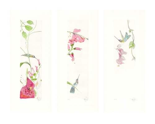 Bird And Flower Triptych