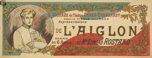 De L&#39;Aiglon Tournée du Théátre Sarah Bernhardt by Alphonse Mucha | DogStreets