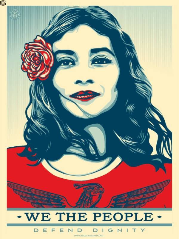 Shepard Fairey - Defend Dignity - Large Format Edition