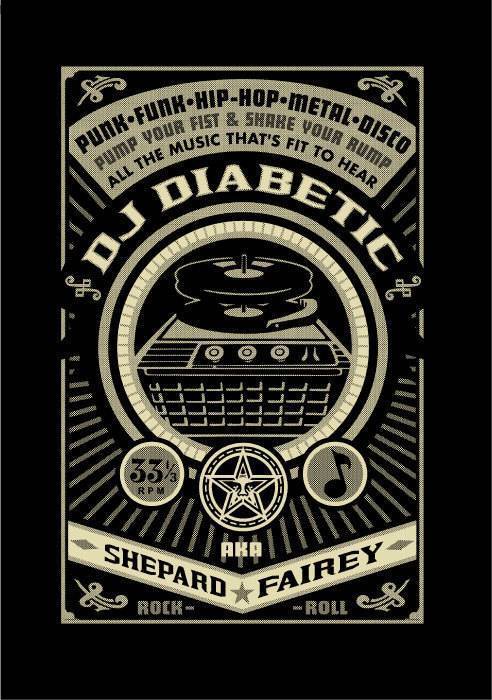 Shepard Fairey - DJ Diabetic