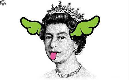 Dog Save The Queen by D*Face | DogStreets