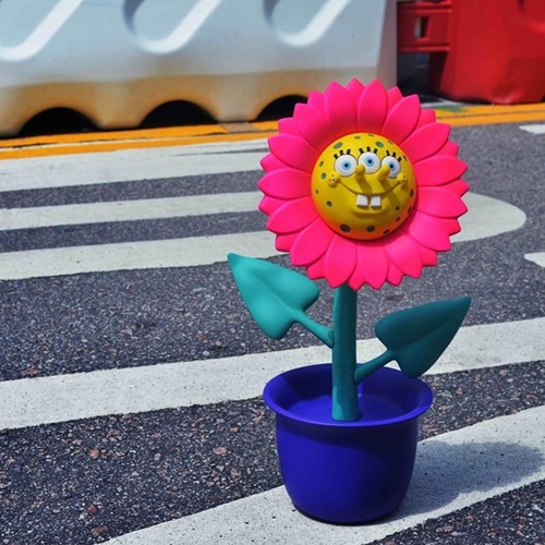 Sun Flower Sculpture - Spongebob