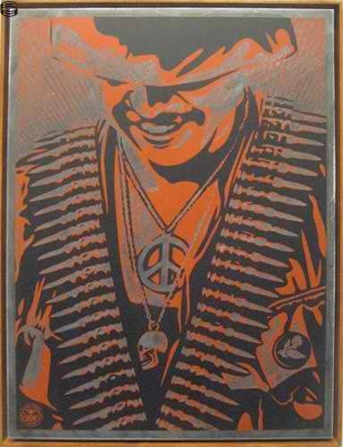 Shepard Fairey - Duality of Humanity 1 - Metal Edition