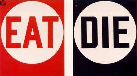 Robert Indiana - Eat/Die