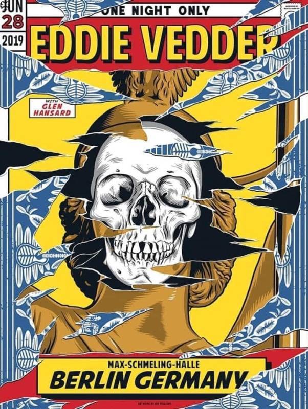 Ian Williams - Eddie Vedder Berlin 19 - First Edition