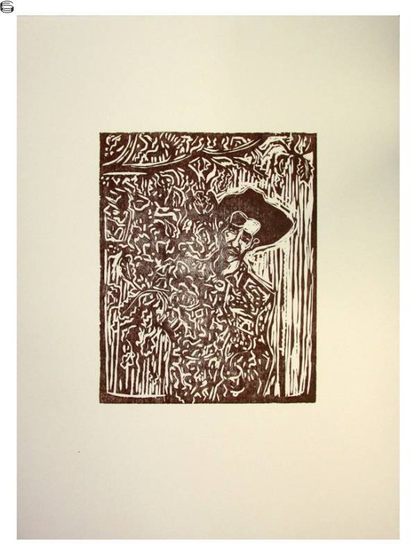 Edge of the Forest Woodcut