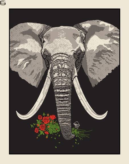 Elephant With Roses 15