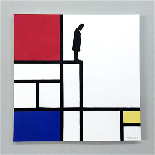 The Thinker Mondrian