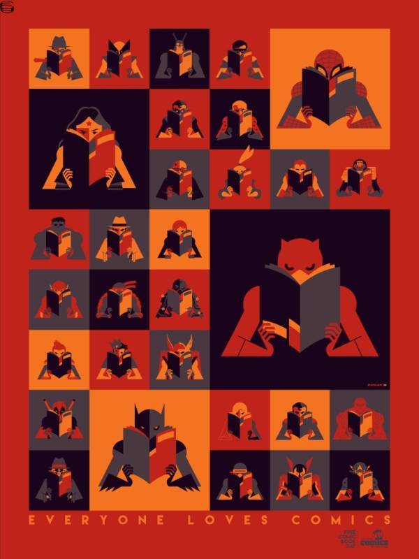 Tom Whalen - Everyone Loves Comics 16 - Red Edition
