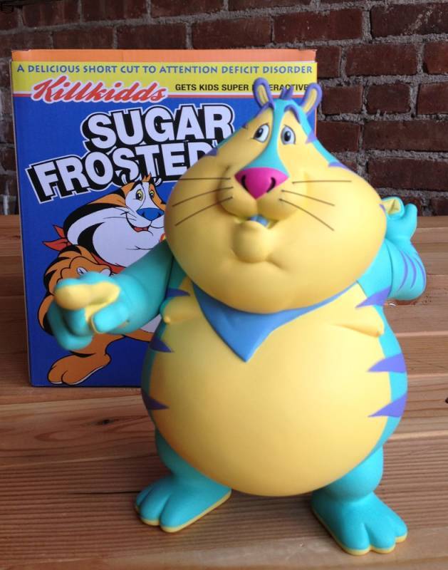 Ron English - Fat Tony - Teal Edition