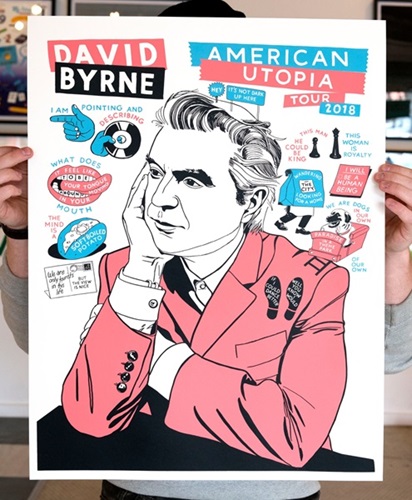 David Byrne Gig Poster