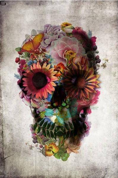 Floral Skull 2