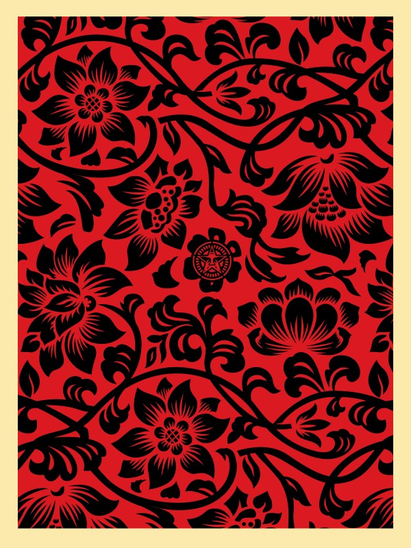 Shepard Fairey - Floral Takeover