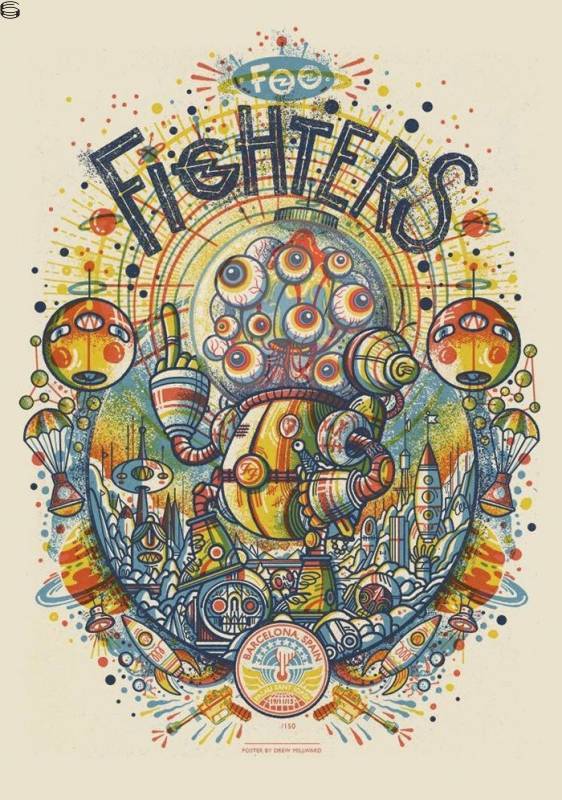 Drew Millward - Foo Fighters Barcelona - First Edition