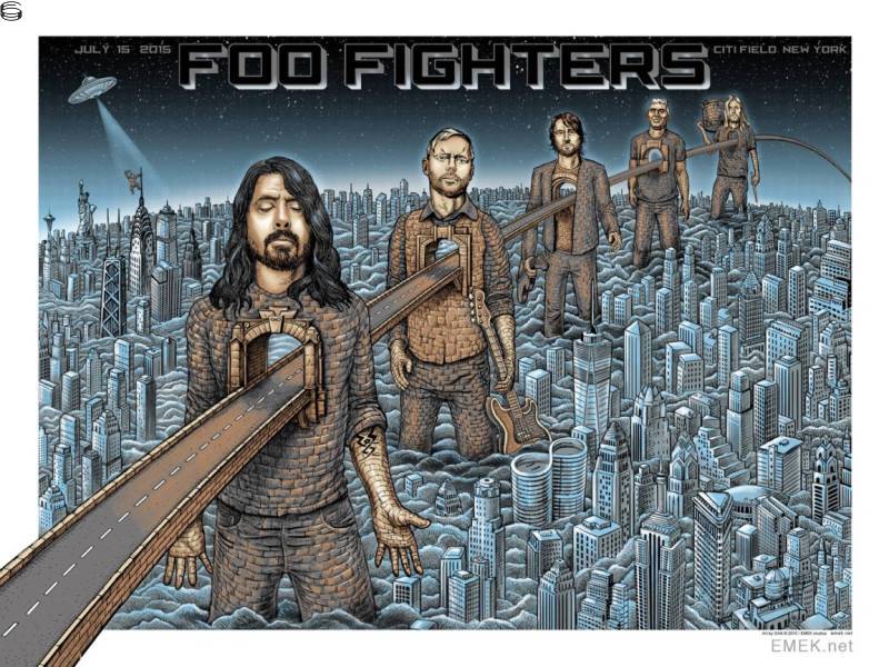 Emek - Foo Fighters NYC - Artist AE Edition