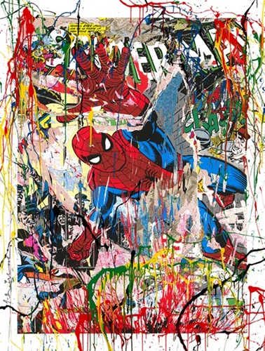 Mr Brainwash - Spider-Man - Hand-Finished