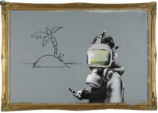 Banksy - Gas Mask Boy