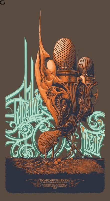 Aaron Horkey - Genghis Tron Board Up the House Tour 08 - Artist Edition