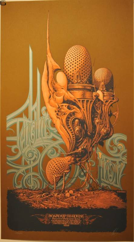Aaron Horkey - Genghis Tron Board Up the House Tour 08 - Brown Edition