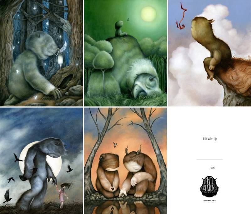 Dan May - Gentle Creatures Postcard Set #2 - First Edition