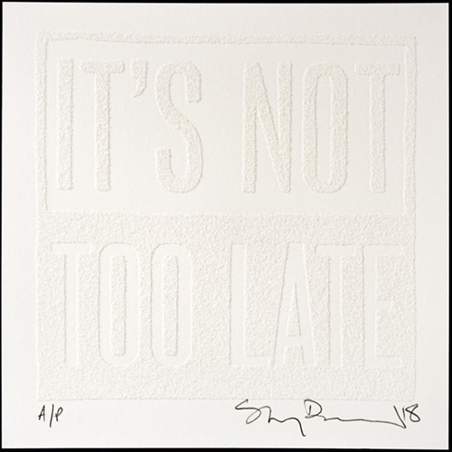 Stanley Donwood - It's Not Too Late - White