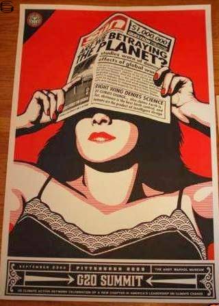 Shepard Fairey - Global Warning - Warhol G20 Edition
