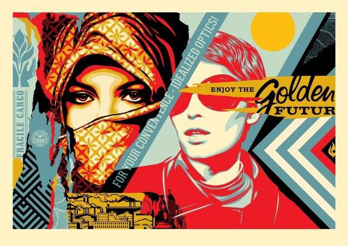 Shepard Fairey - Golden Future for Some