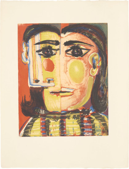 Tete de femme No. 5 (Head of a Woman No. 5): Portrait de Dora Maar (Bl. 1337; Ba. 653)