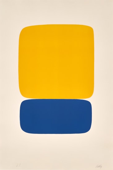 Yellow over Dark Blue, from the Suite of Twenty-Seven Color Lithographs (A. 22)