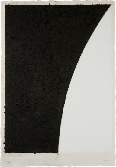 Colored Paper Image VI (White Curve with Black II), from Colored Paper Images (Tyler Graphics 301 Richard Axsom 146)