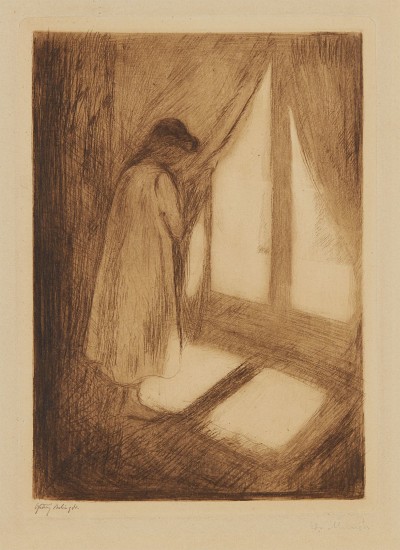 The Girl at the Window (Das Madchen am Fenster) (Schiefler 5 Woll 5)