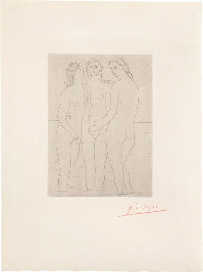 Les Trois baigneuses, I (The Three Bathers, I) (B. 60, Ba. 106)