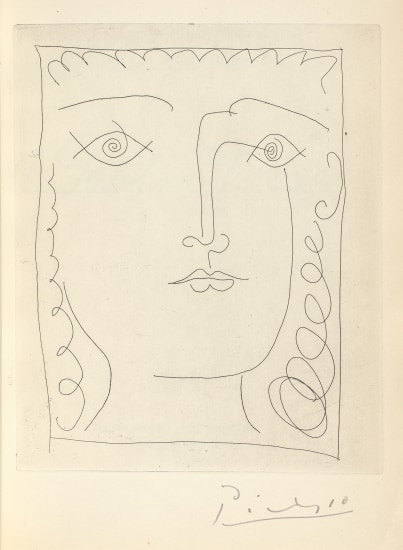 A Pablo Picasso (To Pablo Picasso) (Bloch 373 Baer 702 Cramer 43)