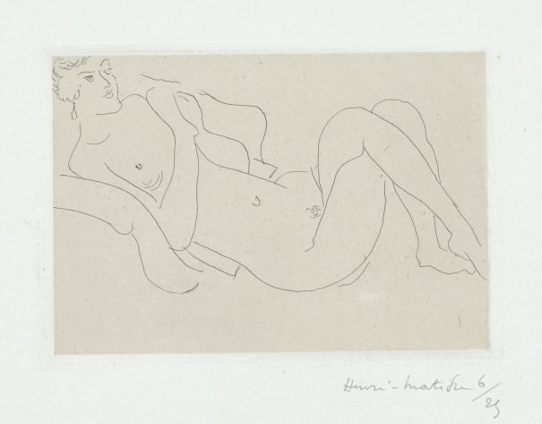 Nu allonge, jambes repliees (Reclining Nude, Legs Bent) (D. 115)