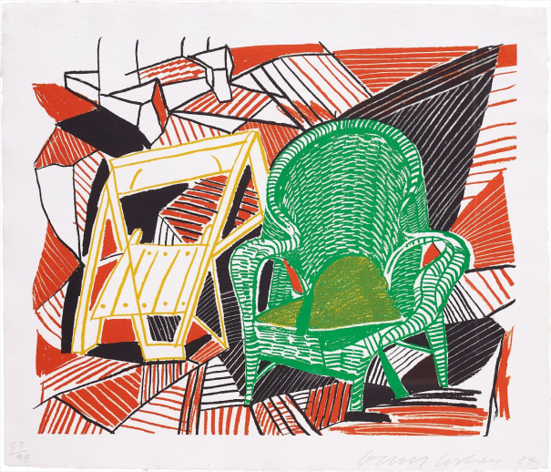 Two Pembroke Studio Chairs, from the The Moving Focus Series (Tyler Graphics 276 Museum of Contemporary Art Tokyo 264)