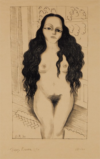 Desnudo de Lola Olmedo (Lola Olmedo Nude) (Instituto Nacional de Bellas Artes 895)