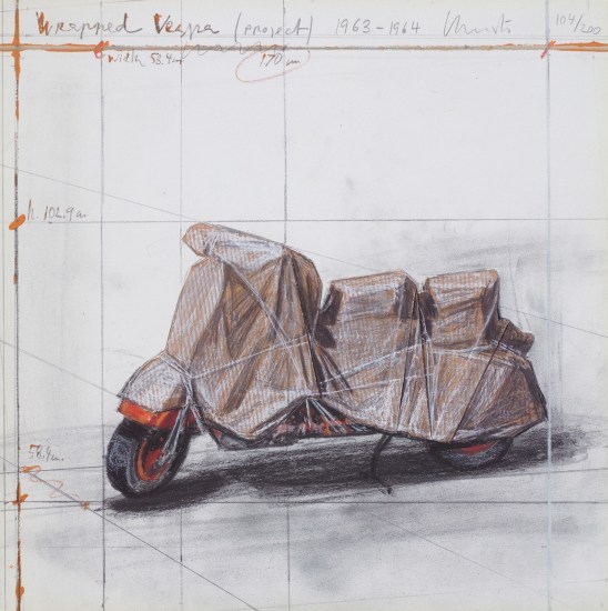 Wrapped Vespa, Project, 1963-64 (S. 201)