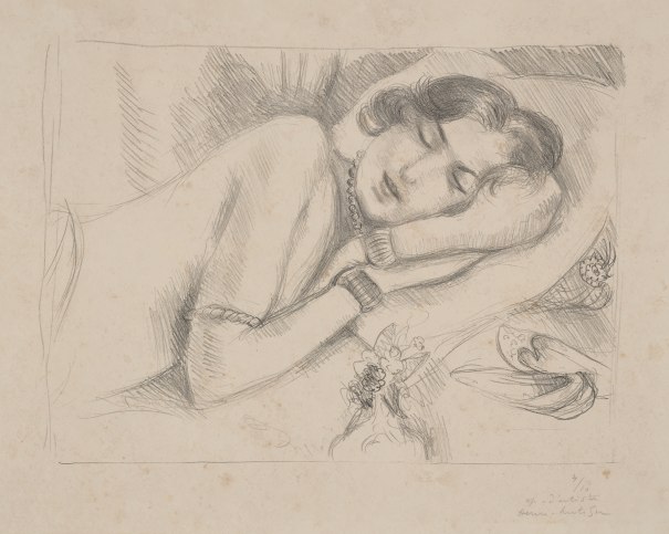 Figure endormie aux babouches (Sleeping Figure with Slippers) (Duthuit 512)