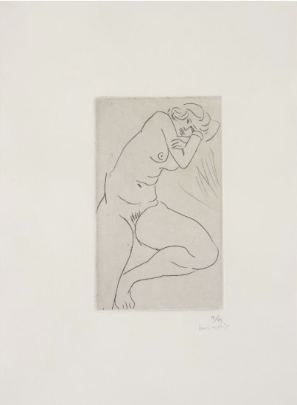 Nu assis, la tete dans les bras (Seated Nude, Head in Arms)