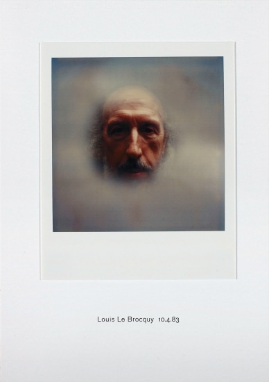 Polaroid Portrait, Louis Le Brocquy 10.4.83