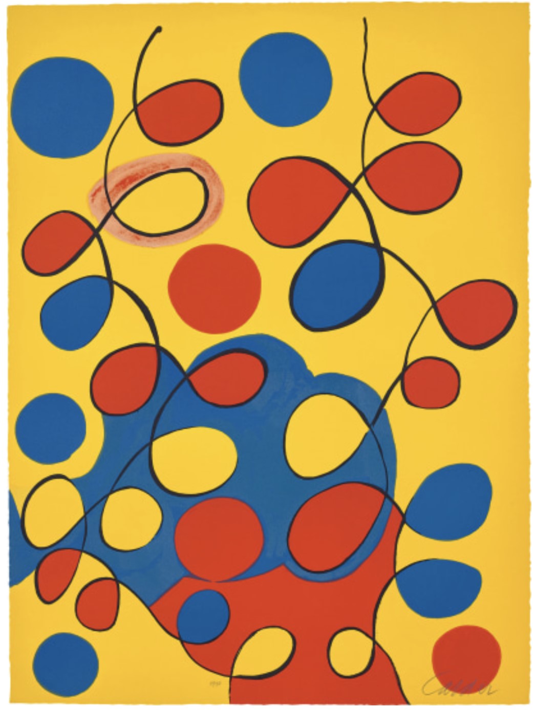 Untitled (Loops on Yellow)