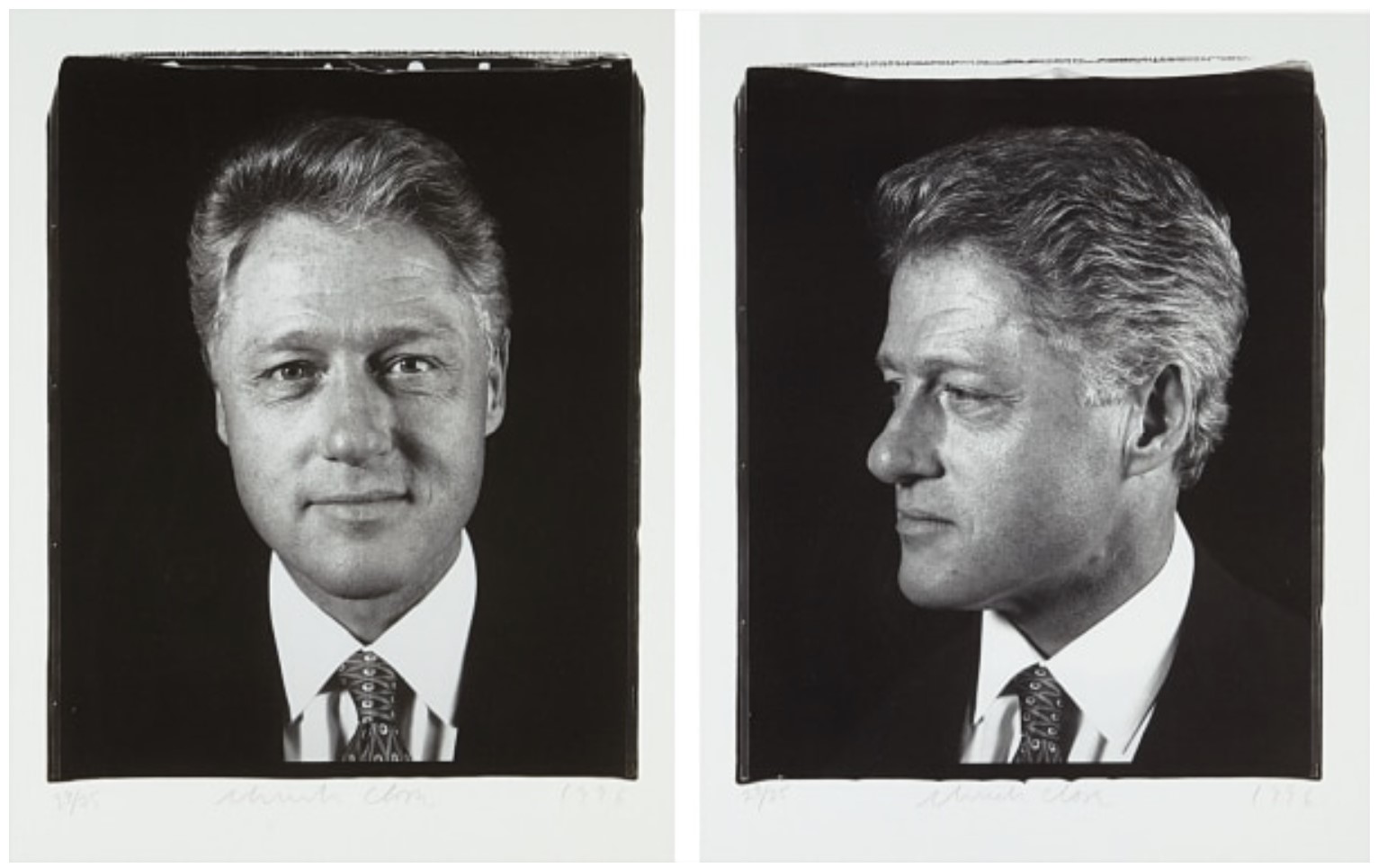 Untitled (President Clinton) Diptych, from Freedom of Expression