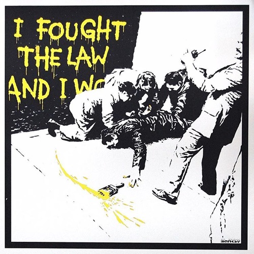 Banksy - I Fought The Law - Yellow