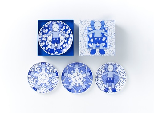 Kaws - Holiday: Ceramic Plate Set - Taipei Edition (Blue)